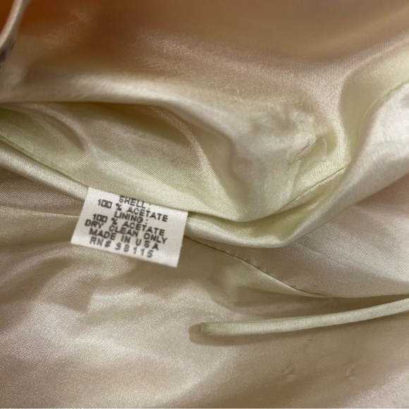 NWT Kathlin Argiro Atelier Pink Strapless Taffeta Gown with Pistachio Sash - Picture 12 of 16